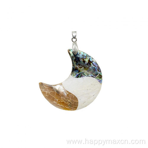 Craft crescent moon shell pendants for jewelry making